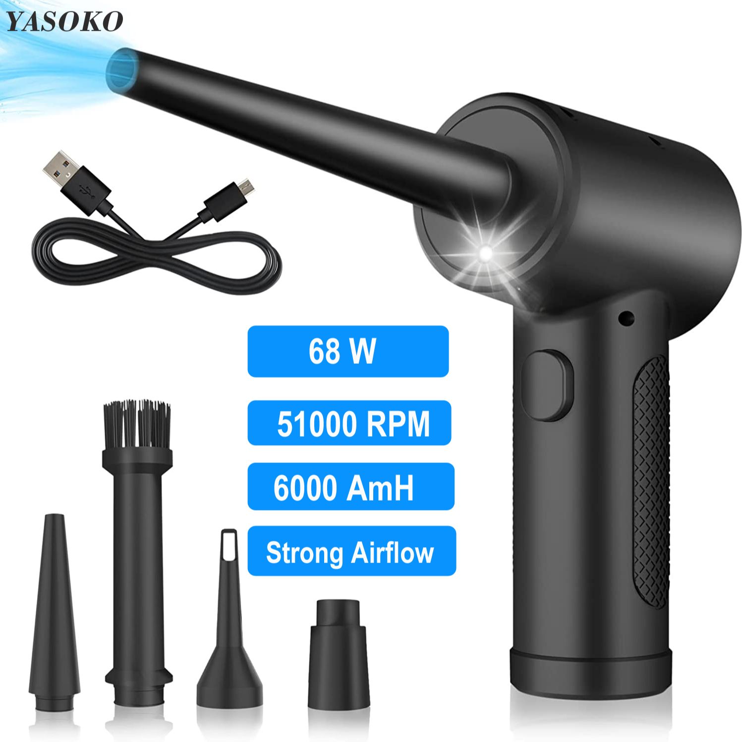 Dryer Car Blower - Plumero de aire comprimido para teclado,