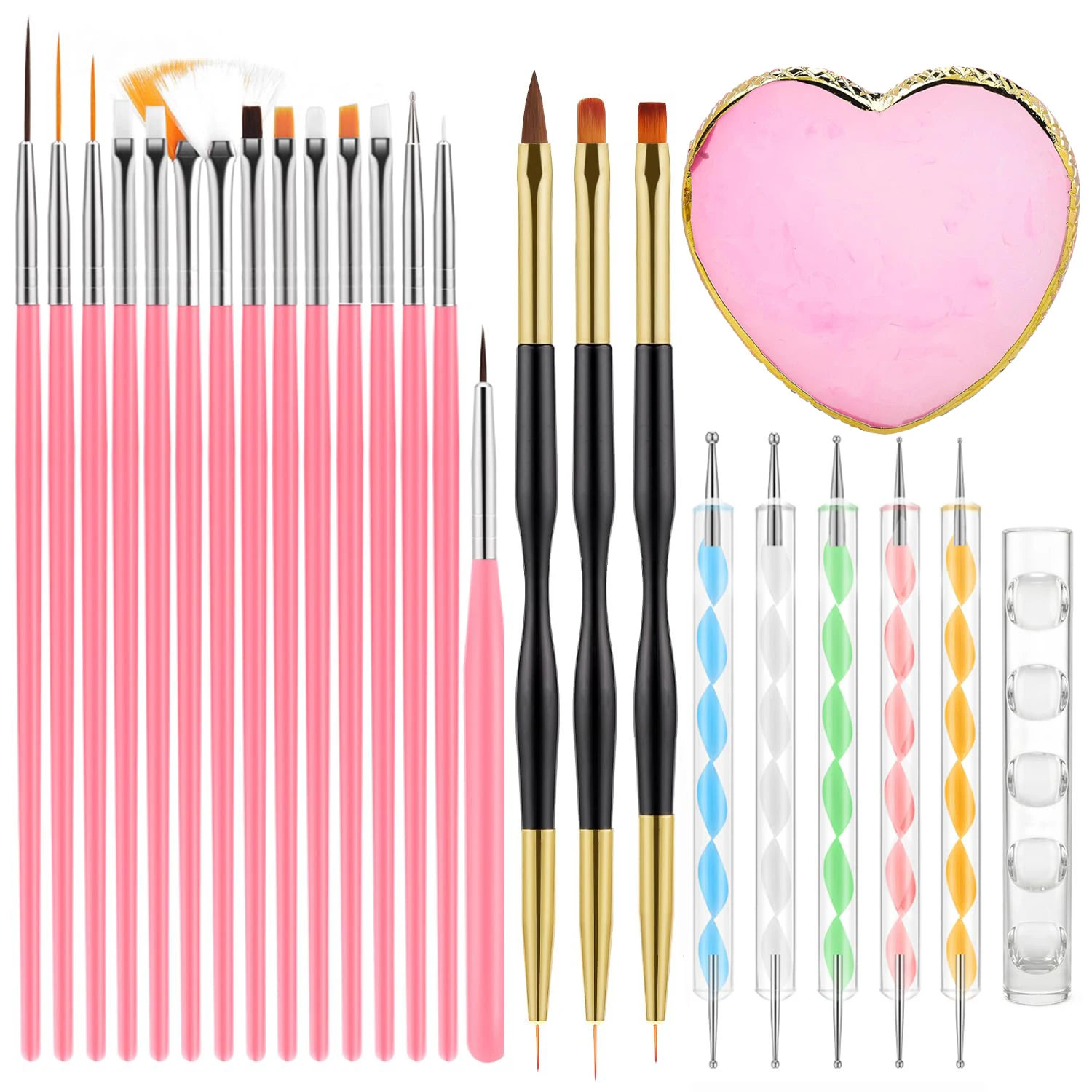 Detailing Brush Set - Juego de 25 pinceles para uñas